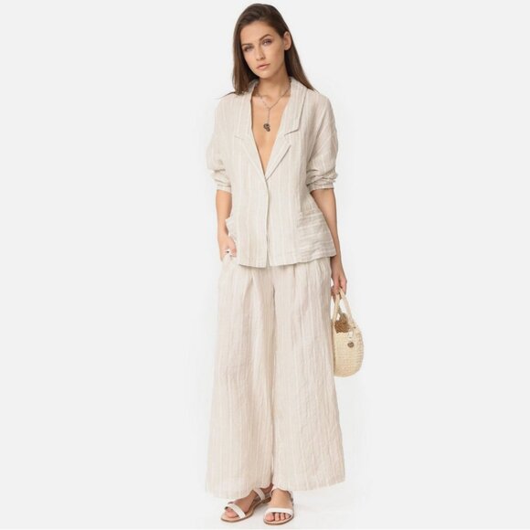 Free People Pants - Free People Linen Jacket & Pants Set